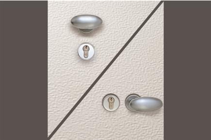 Satined steel brass